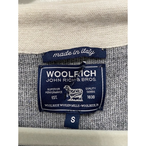 John Rich Woolrich Grey Long Oversized Cardigan with Pockets - Picture 2 of 5